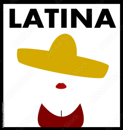 latina wearing sombrero