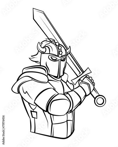 Knight Vector Illustration