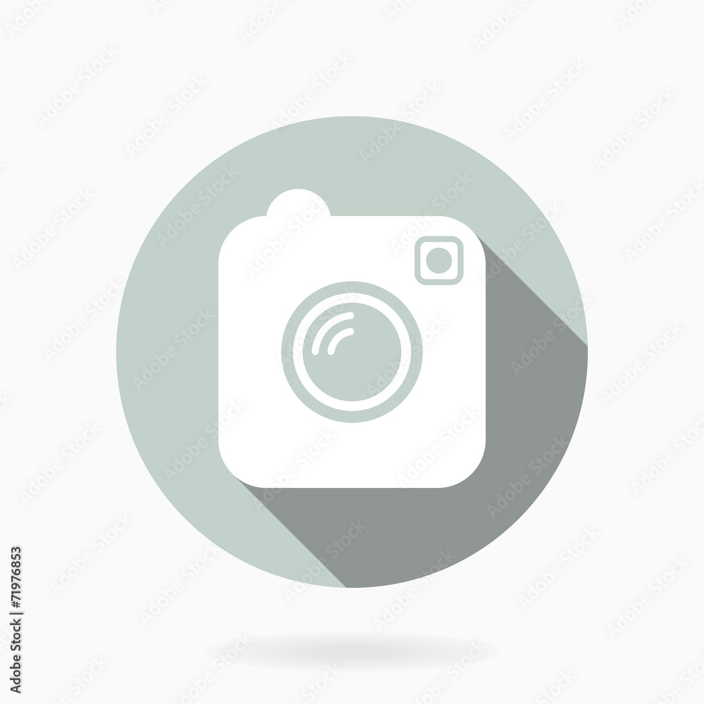 Camera Icon With Flat Design Camera Icon With Flat Design
