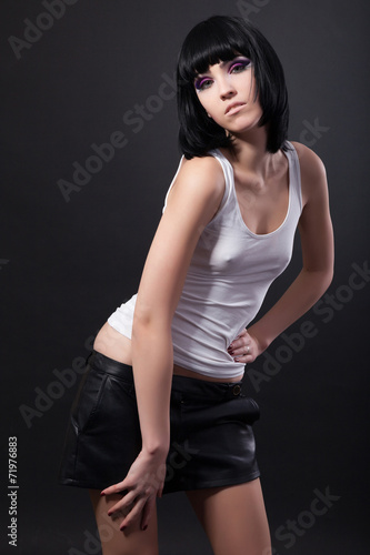 Beauty Portrait. Beautiful woman on a black background © Sergii Figurnyi