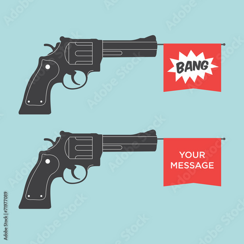 toy gun illustration vector