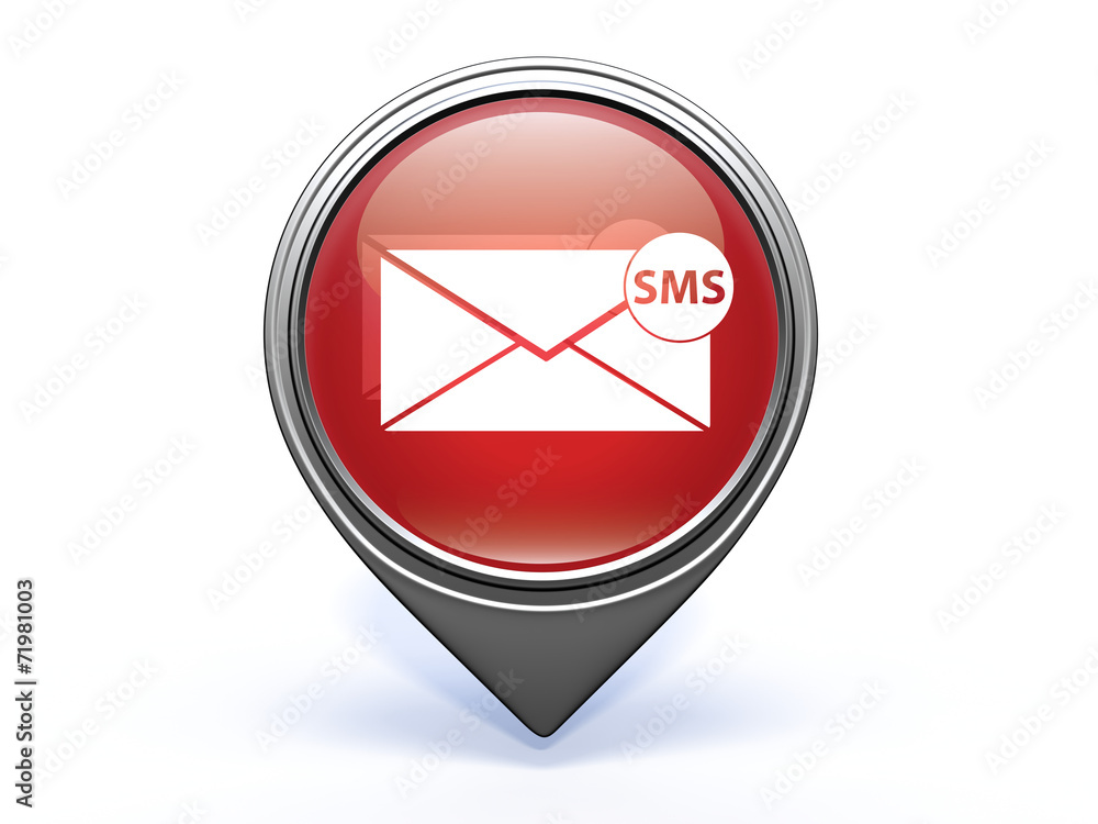 sms pointer icon on white background sms pointer icon on white background