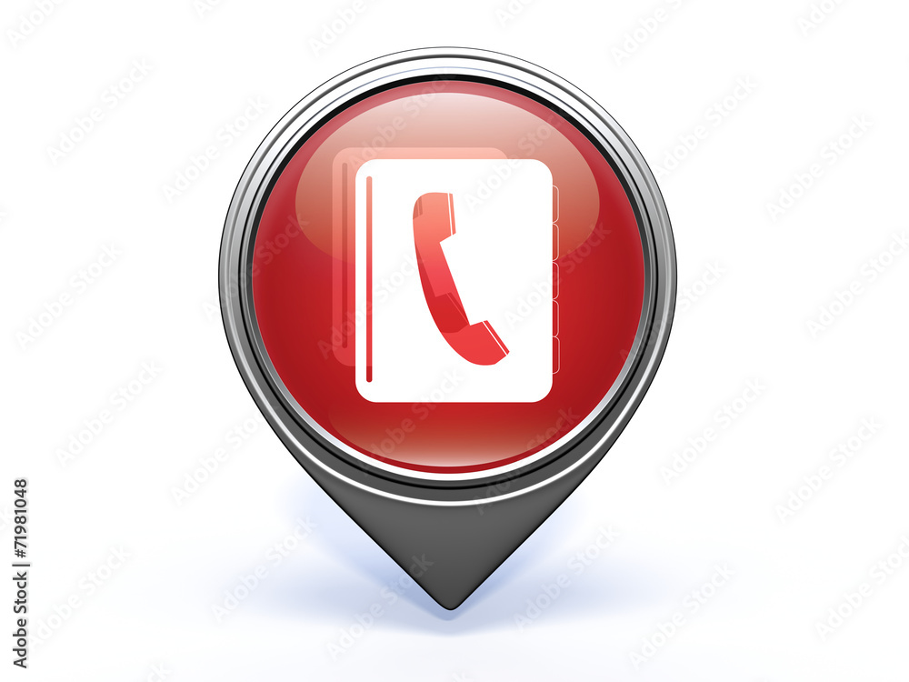 phonebook pointer icon on white background phonebook pointer icon on white background