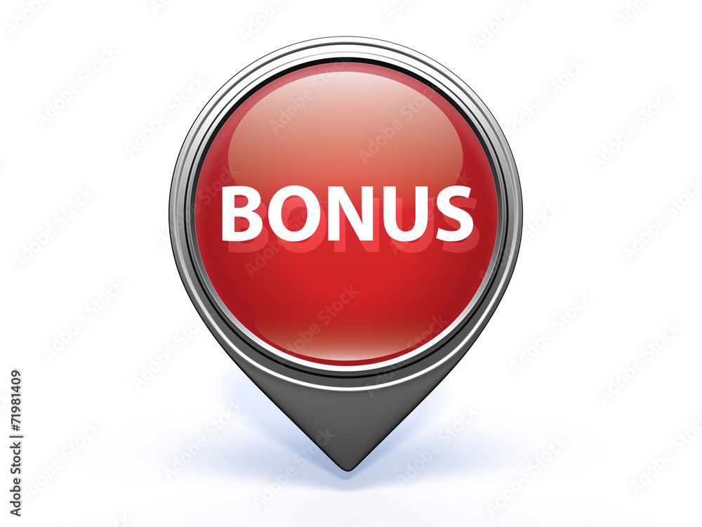 bonus pointer icon on white background bonus pointer icon on white background