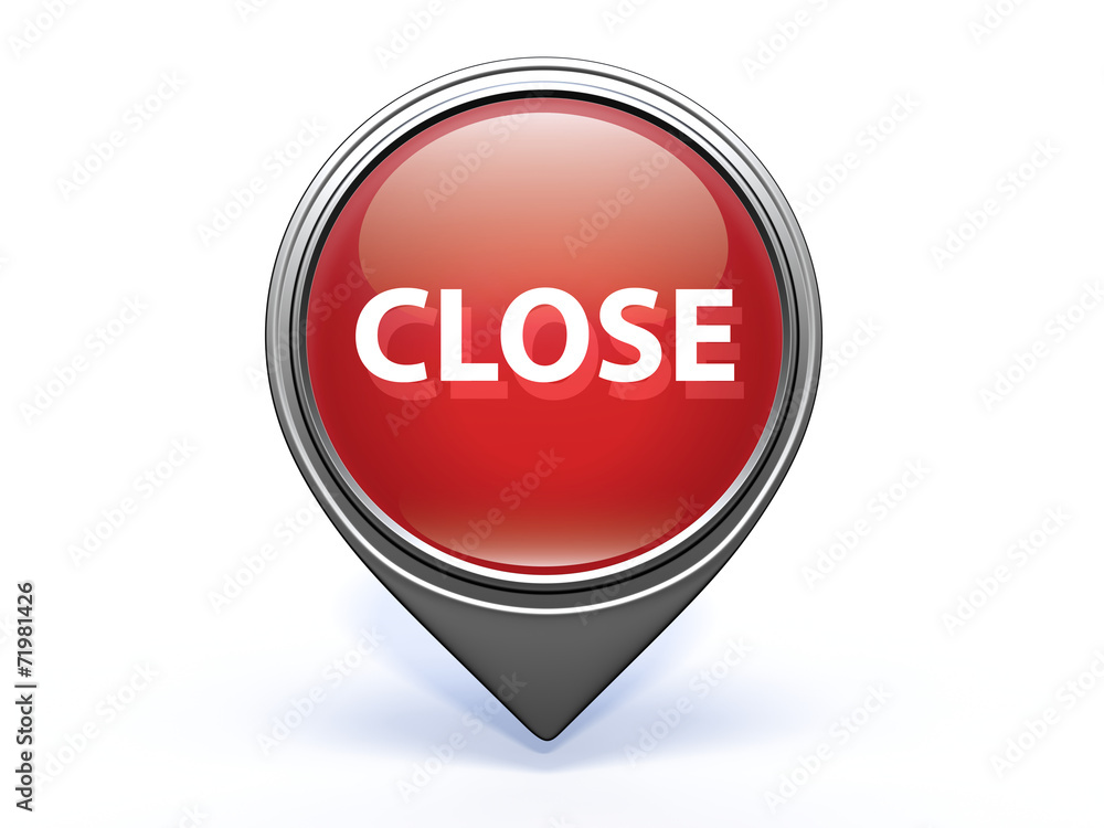 close pointer icon on white background close pointer icon on white background