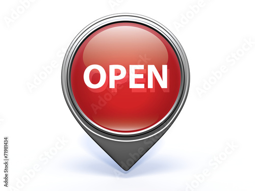 Free Download open pointer icon on white background - GFXLoad
