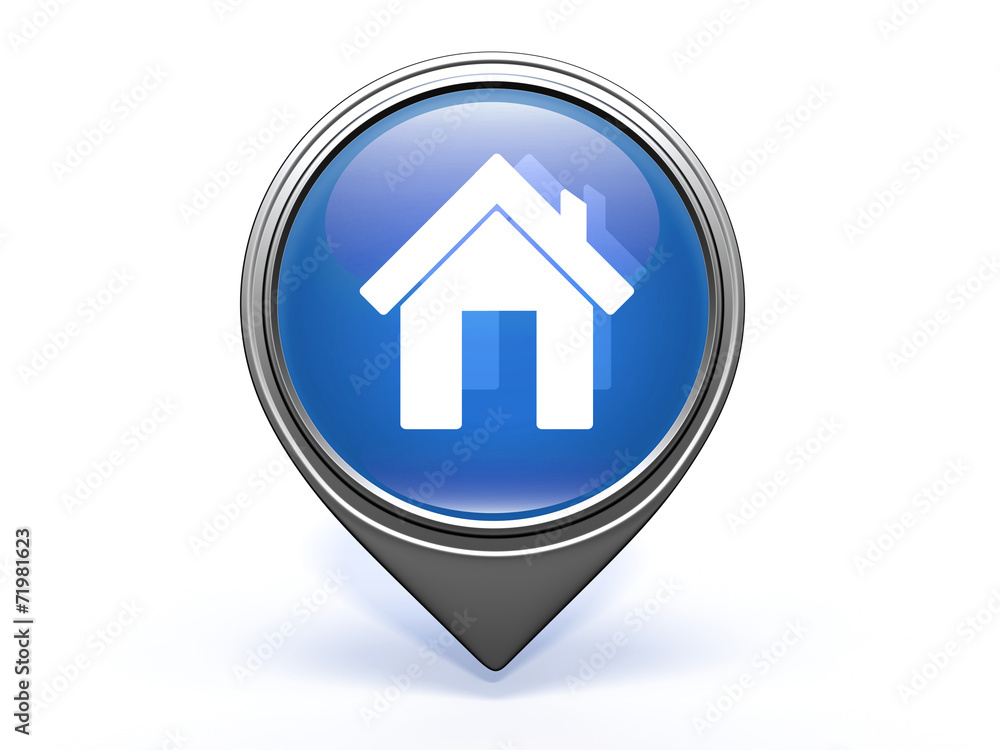 home pointer icon on white background home pointer icon on white background
