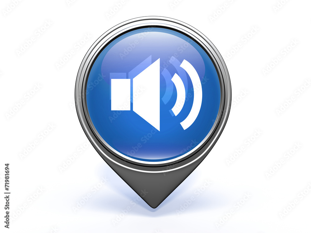 volume pointer icon on white background volume pointer icon on white background