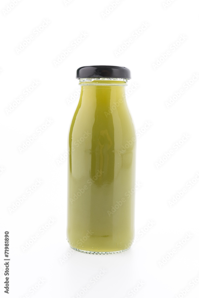 Kiwi juice bottle isolated on white background Kiwi juice bottle isolated on white background