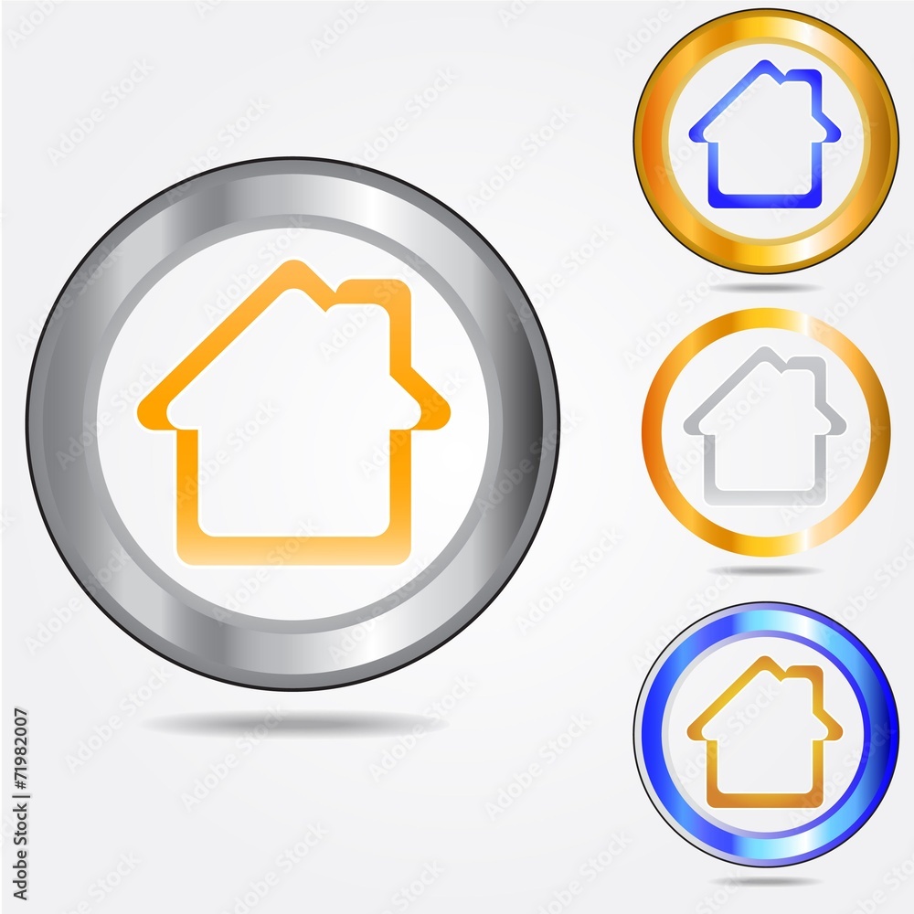 Home sign icon. Navigation symbol. Home sign icon. Navigation symbol.