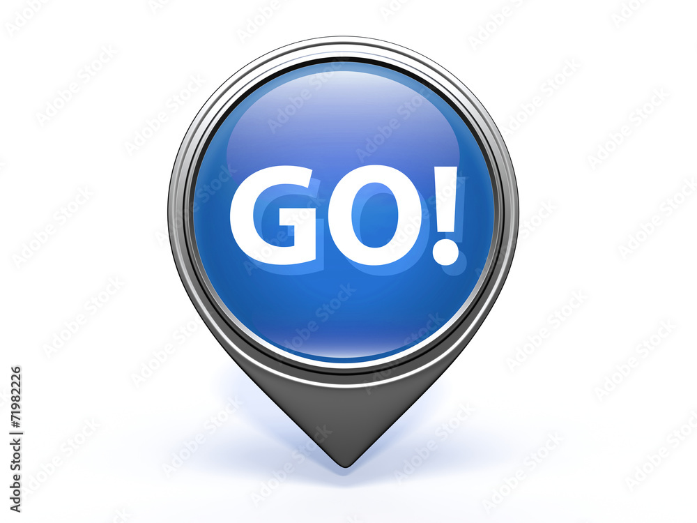 go pointer icon on white background go pointer icon on white background