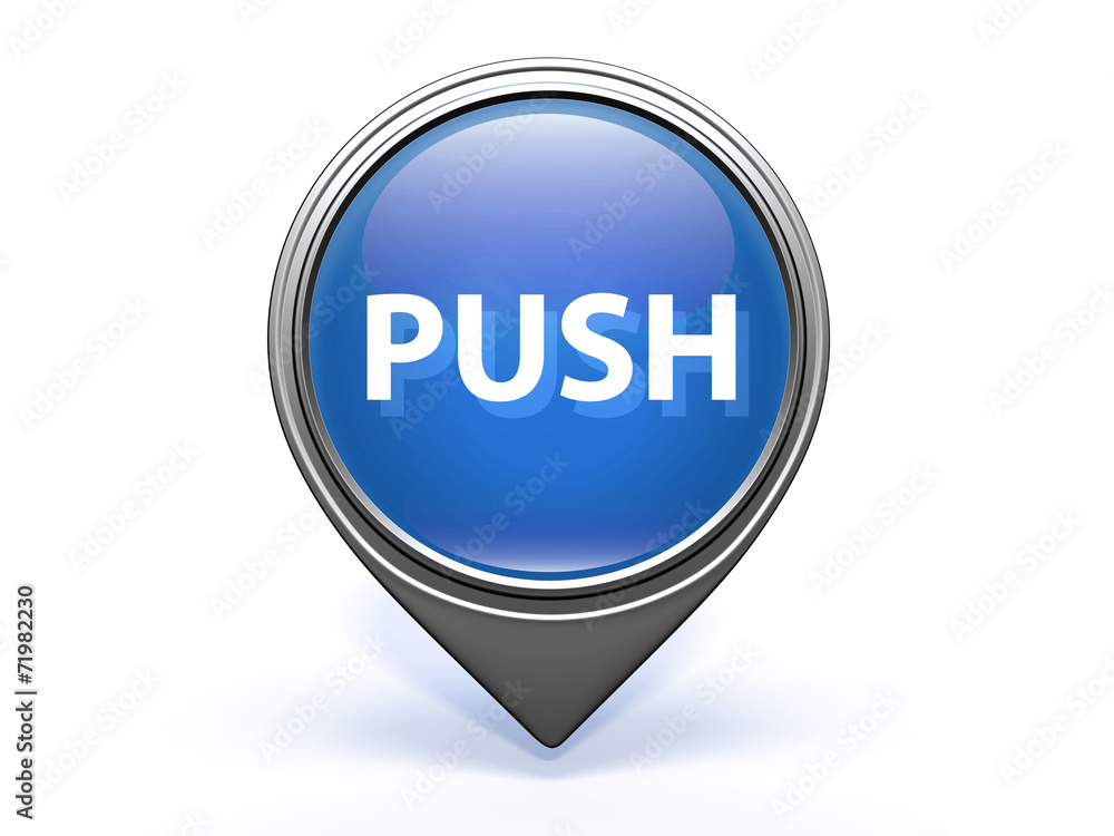 push pointer icon on white background push pointer icon on white background