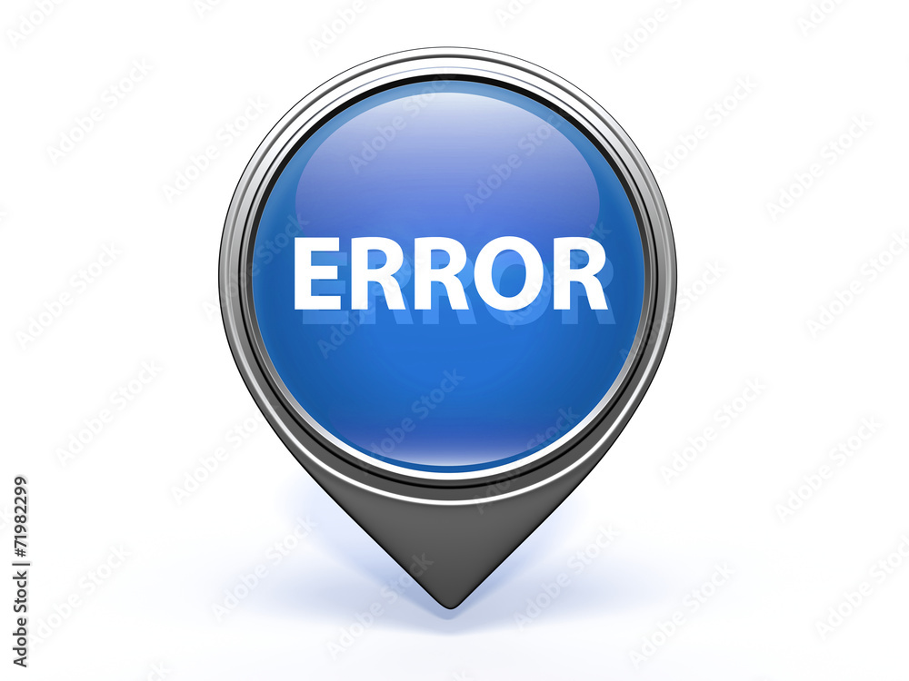 error pointer icon on white background error pointer icon on white background