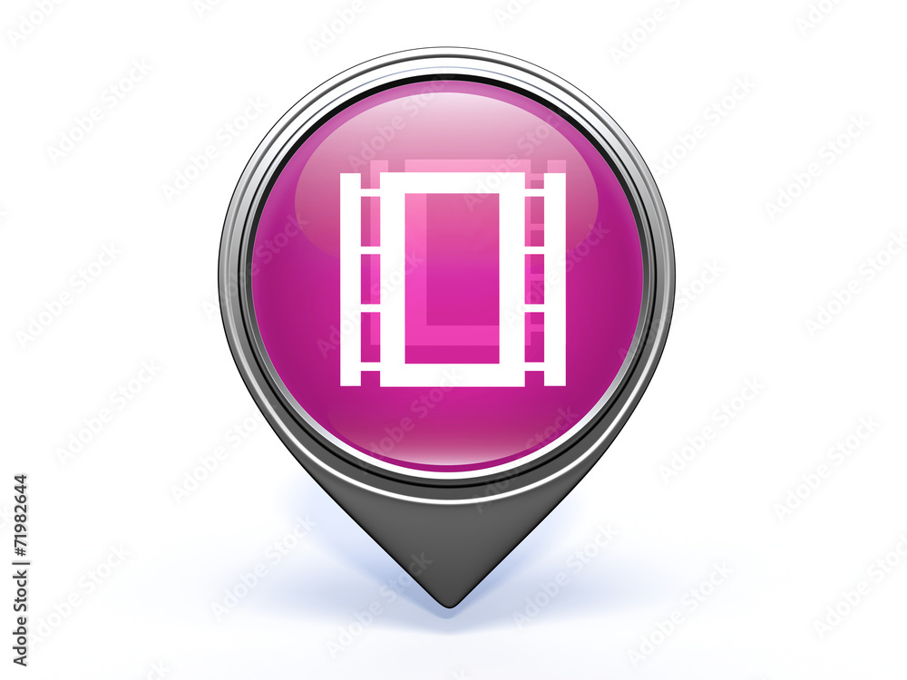 Fototapeta premium film pointer icon on white background