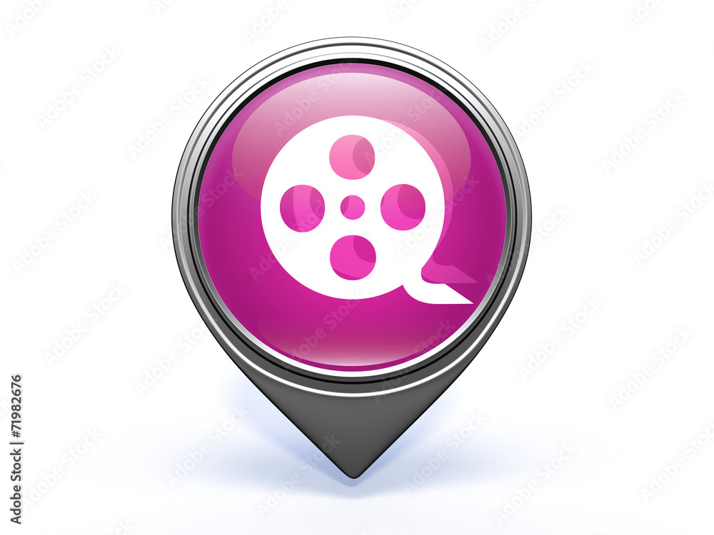 film pointer icon on white background film pointer icon on white background