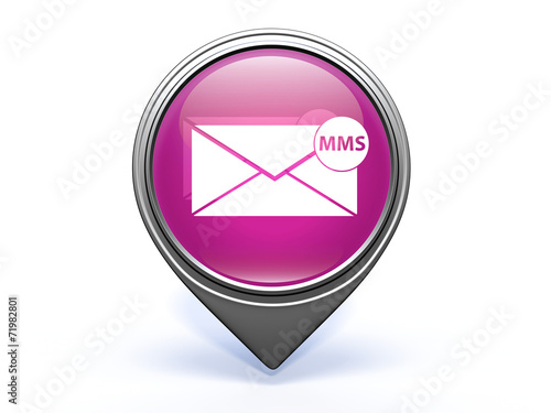 mms pointer icon on white background