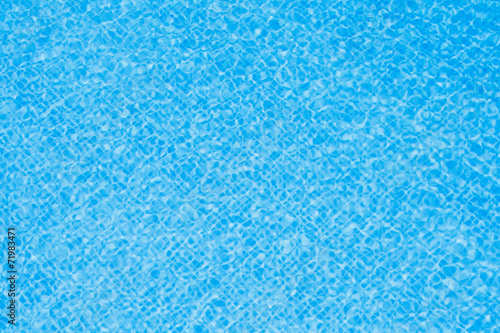 Clean water in pool