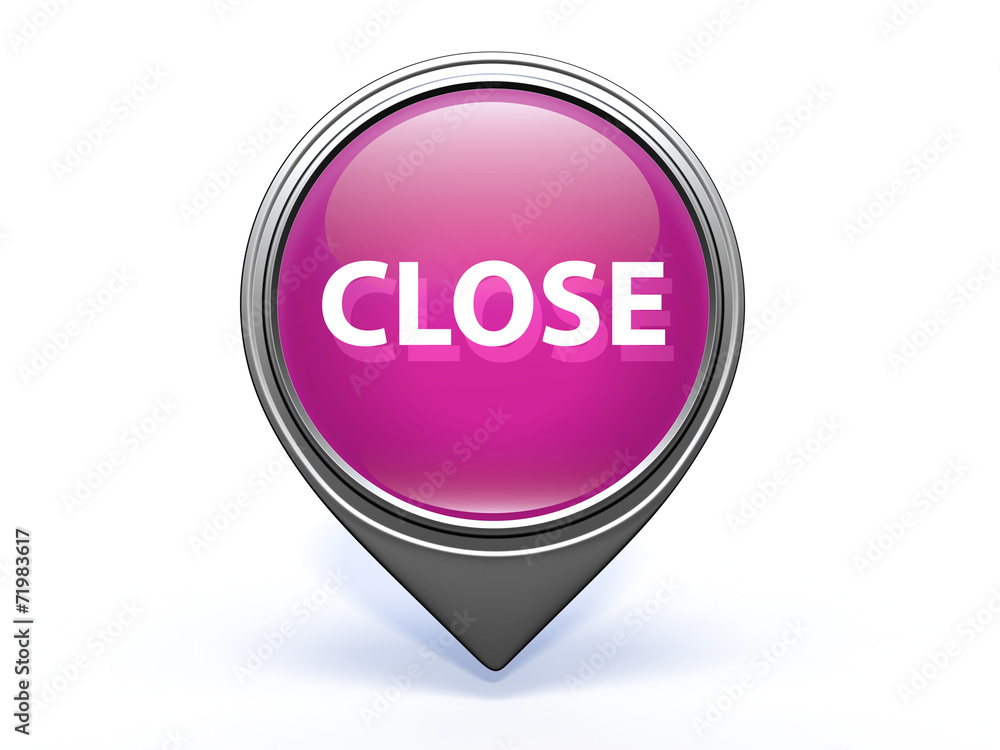 close pointer icon on white background close pointer icon on white background