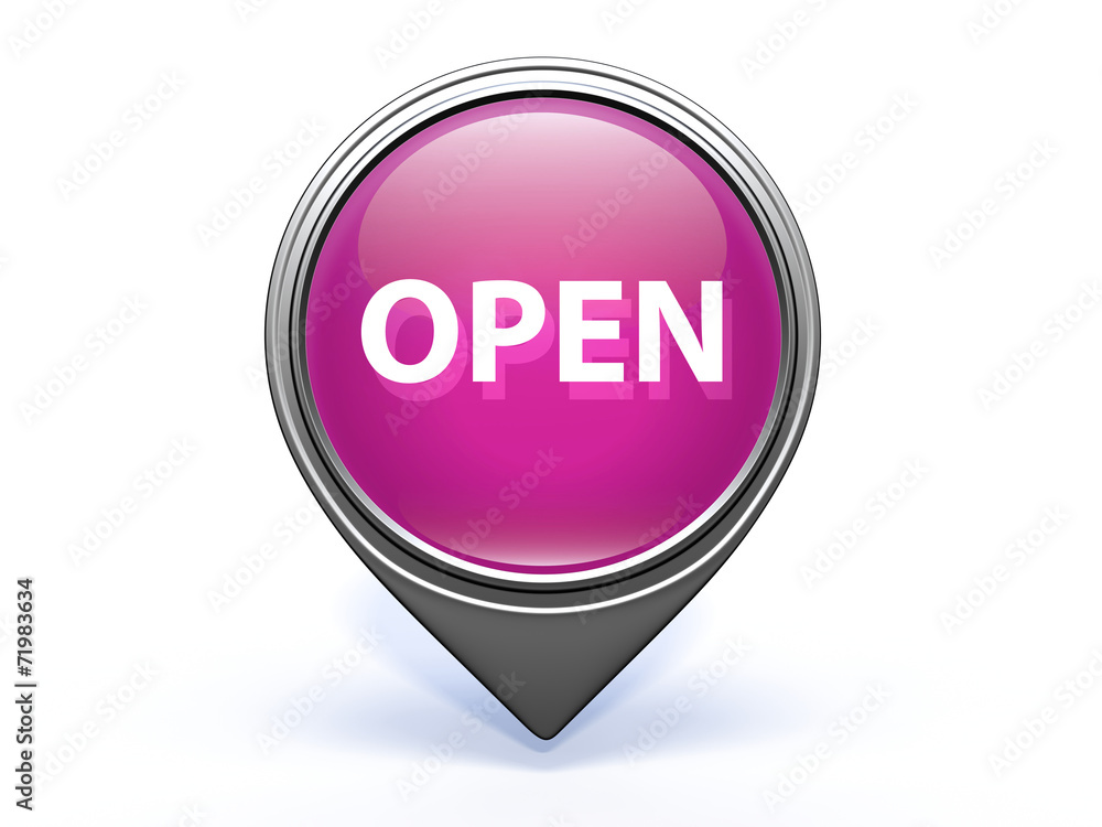 open pointer icon on white background open pointer icon on white background