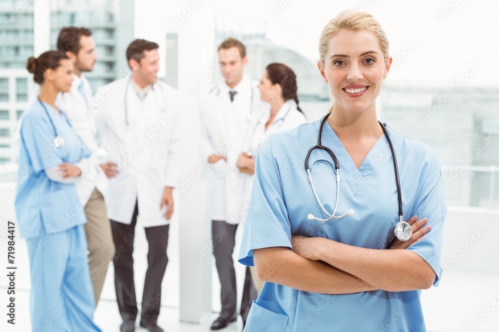 Portrait of a smiling confident female doctor Portrait of a smiling confident female doctor