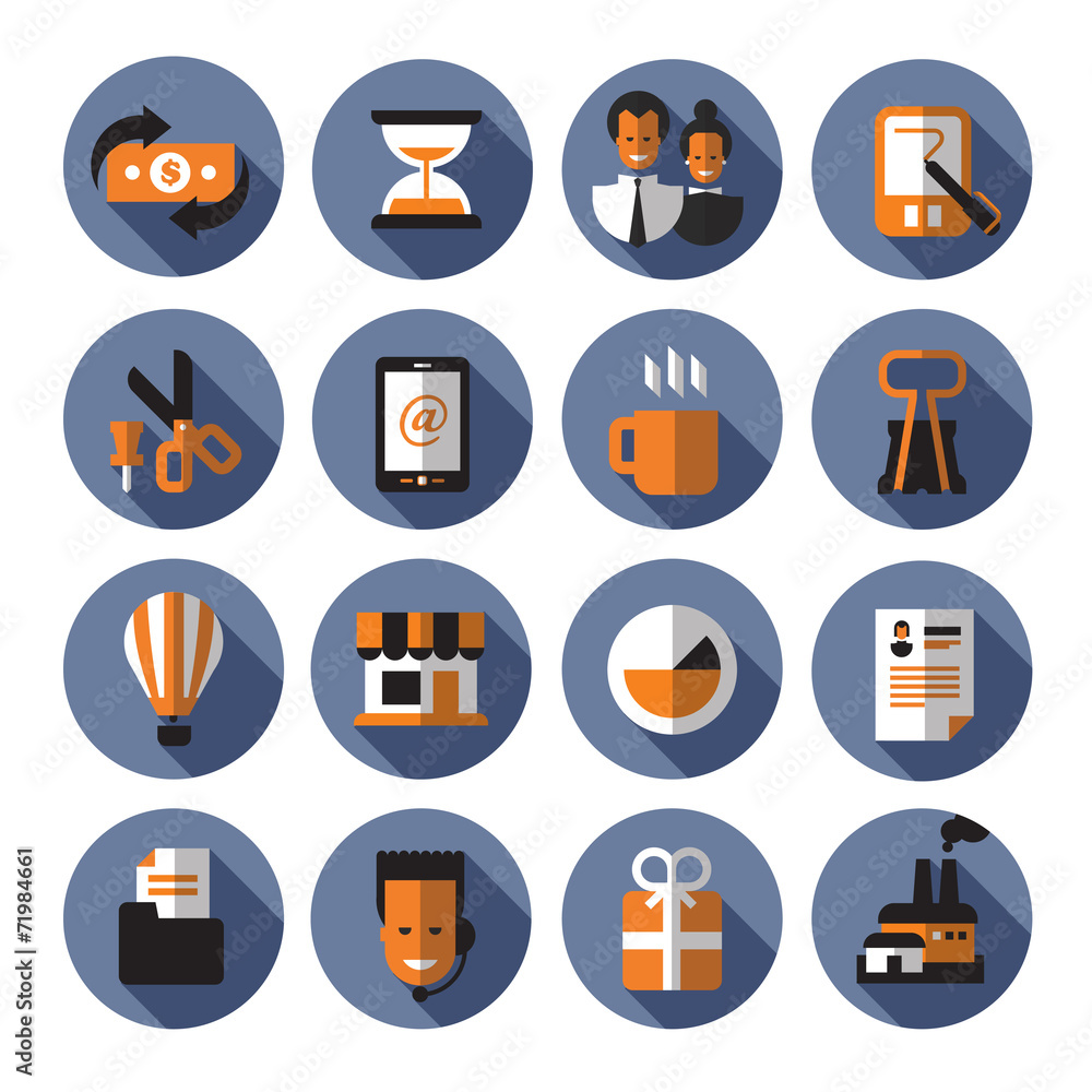 Business icons. Vector format Business icons. Vector format