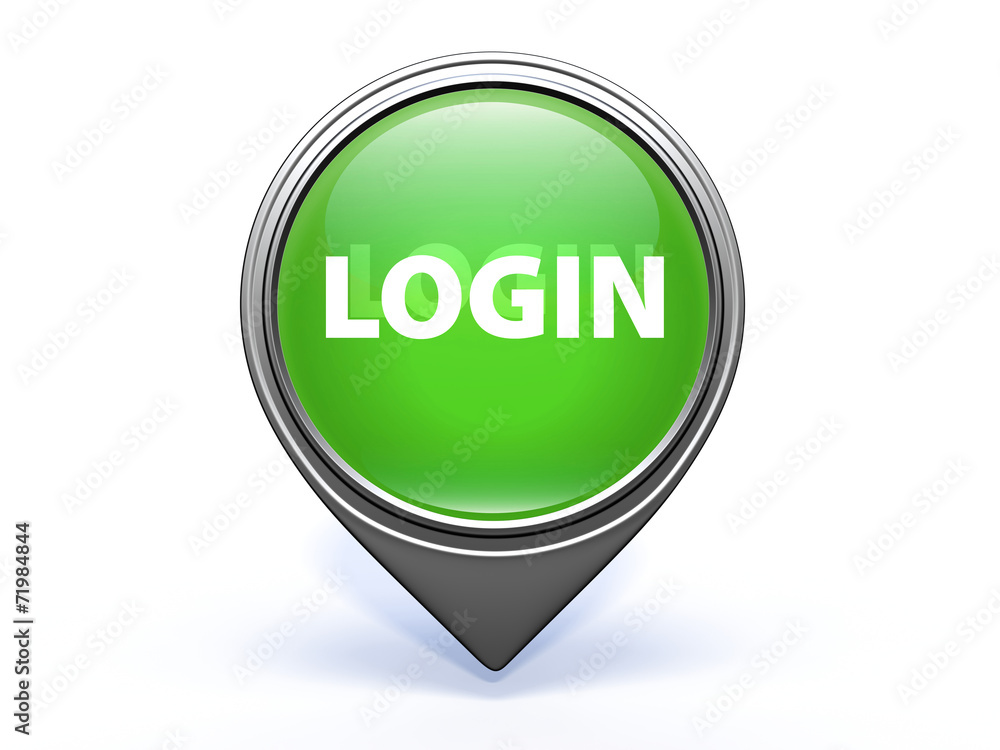 login pointer icon on white background login pointer icon on white background