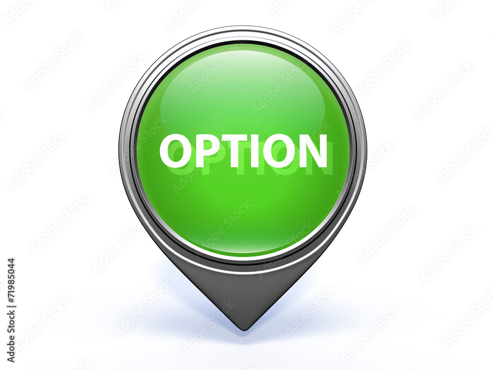 option pointer icon on white background option pointer icon on white background