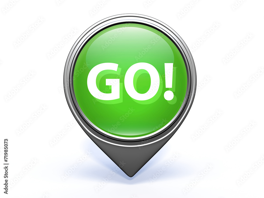 go pointer icon on white background go pointer icon on white background