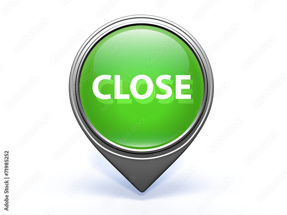 close pointer icon on white background close pointer icon on white background