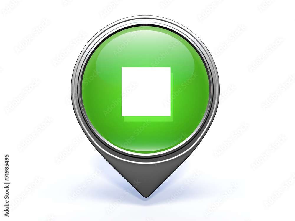 stop pointer icon on white background stop pointer icon on white background