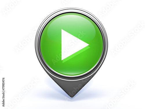 Free Download play pointer icon on white background - GFXLoad