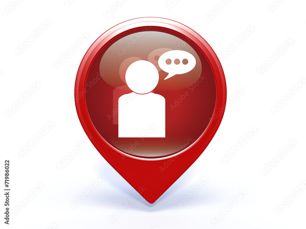 forum pointer icon on white background forum pointer icon on white background
