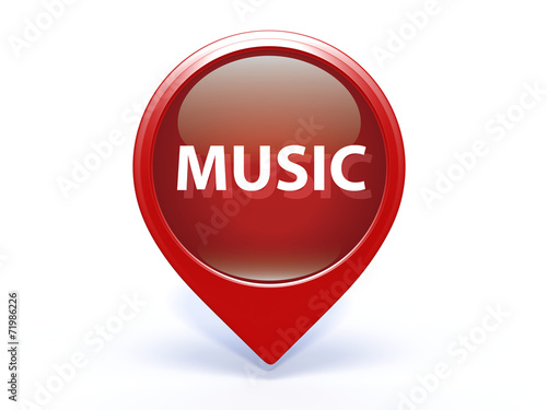 Free Download music pointer icon on white background - GFXLoad