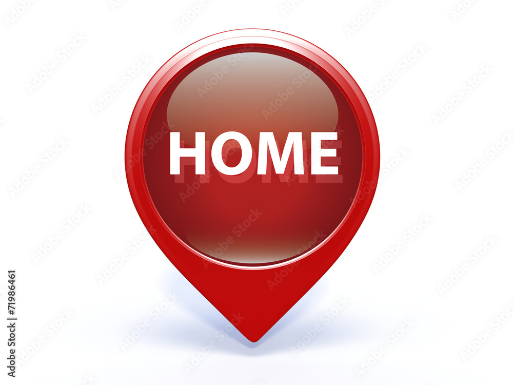 home pointer icon on white background home pointer icon on white background