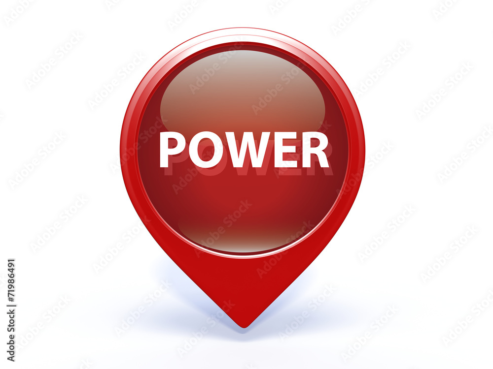 power pointer icon on white background power pointer icon on white background