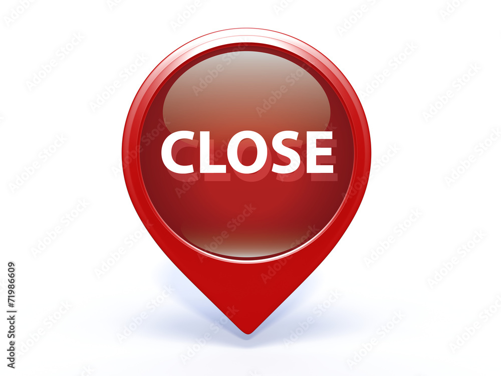 close pointer icon on white background close pointer icon on white background