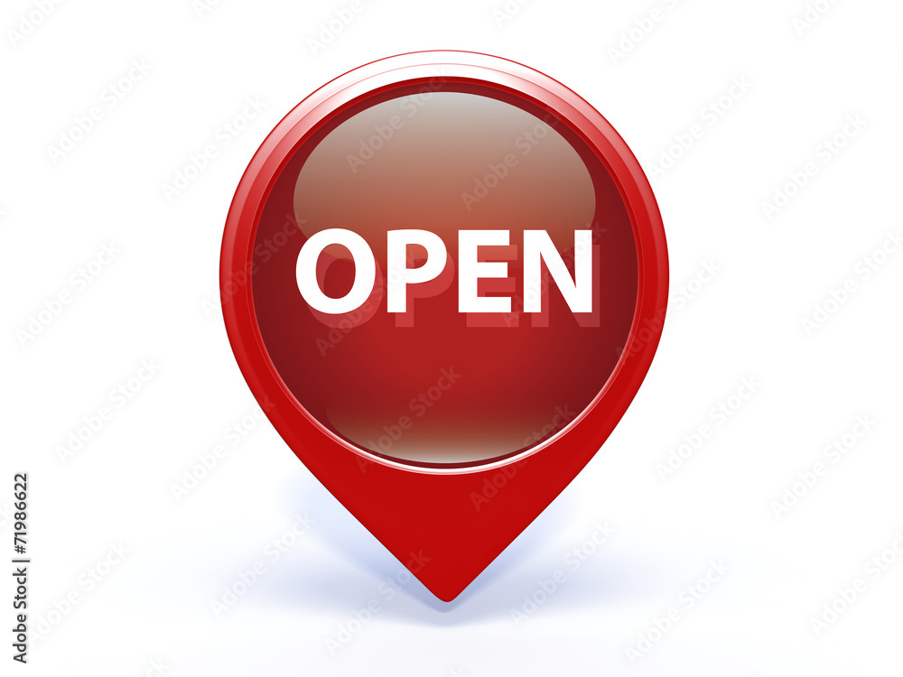 open pointer icon on white background open pointer icon on white background