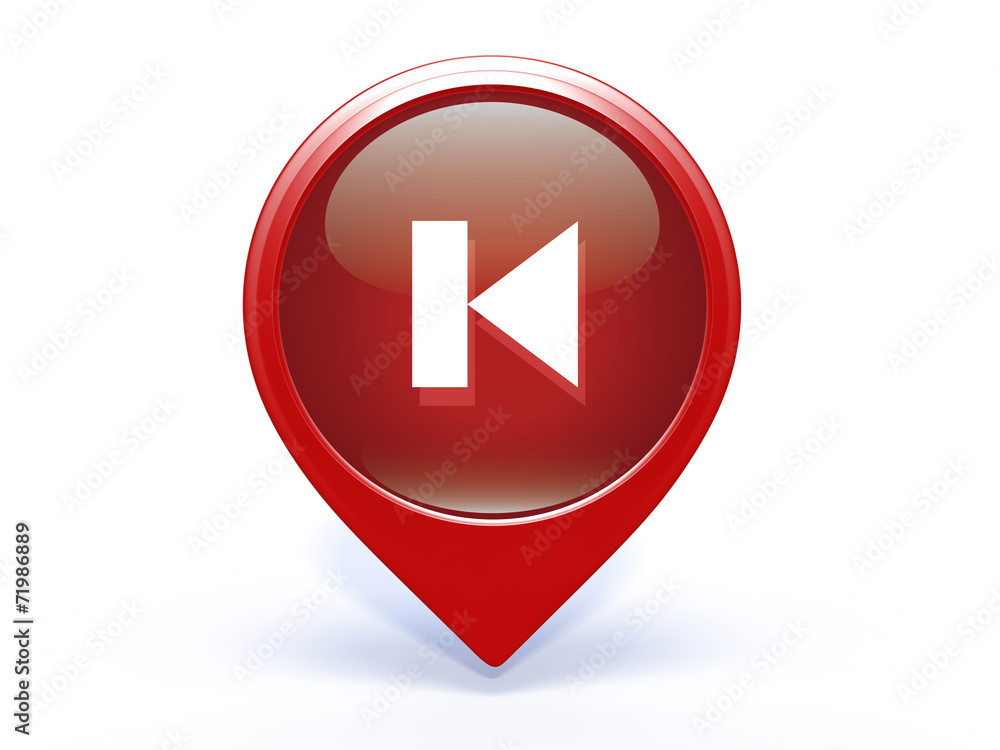 prev pointer icon on white background prev pointer icon on white background