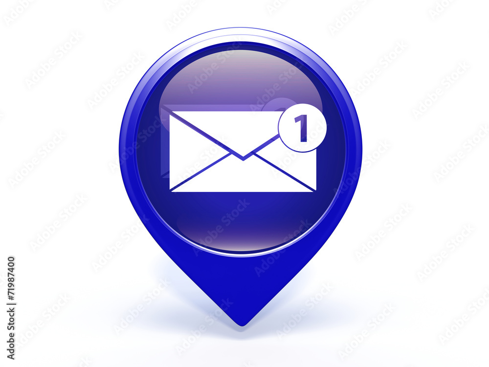 new mesage pointer icon on white background new mesage pointer icon on white background