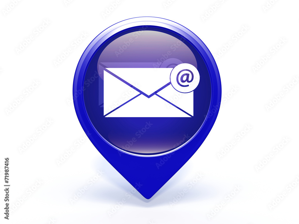 email pointer icon on white background email pointer icon on white background