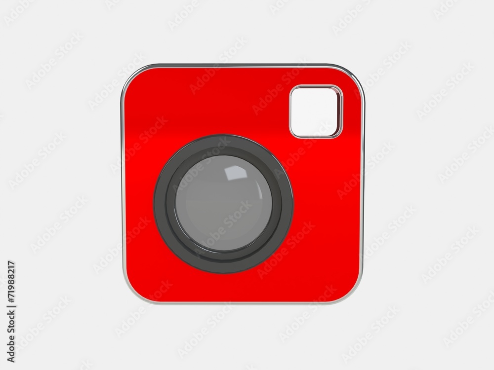 Color photo camera icon Color photo camera icon