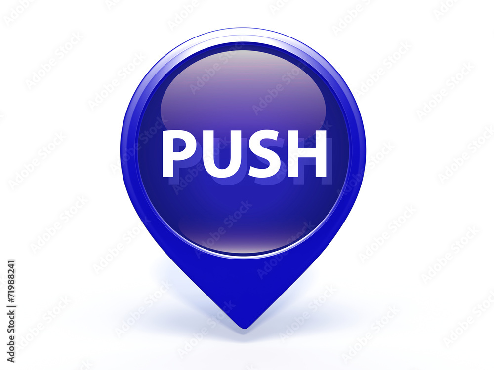push pointer icon on white background push pointer icon on white background