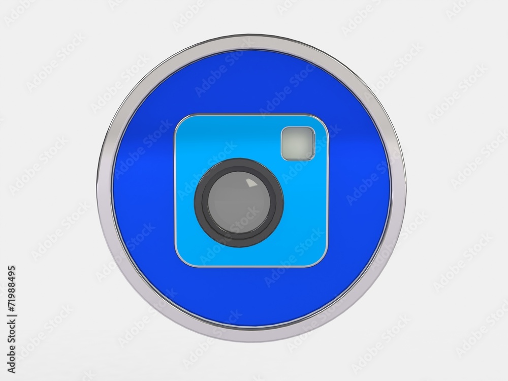 Color photo camera icon Color photo camera icon