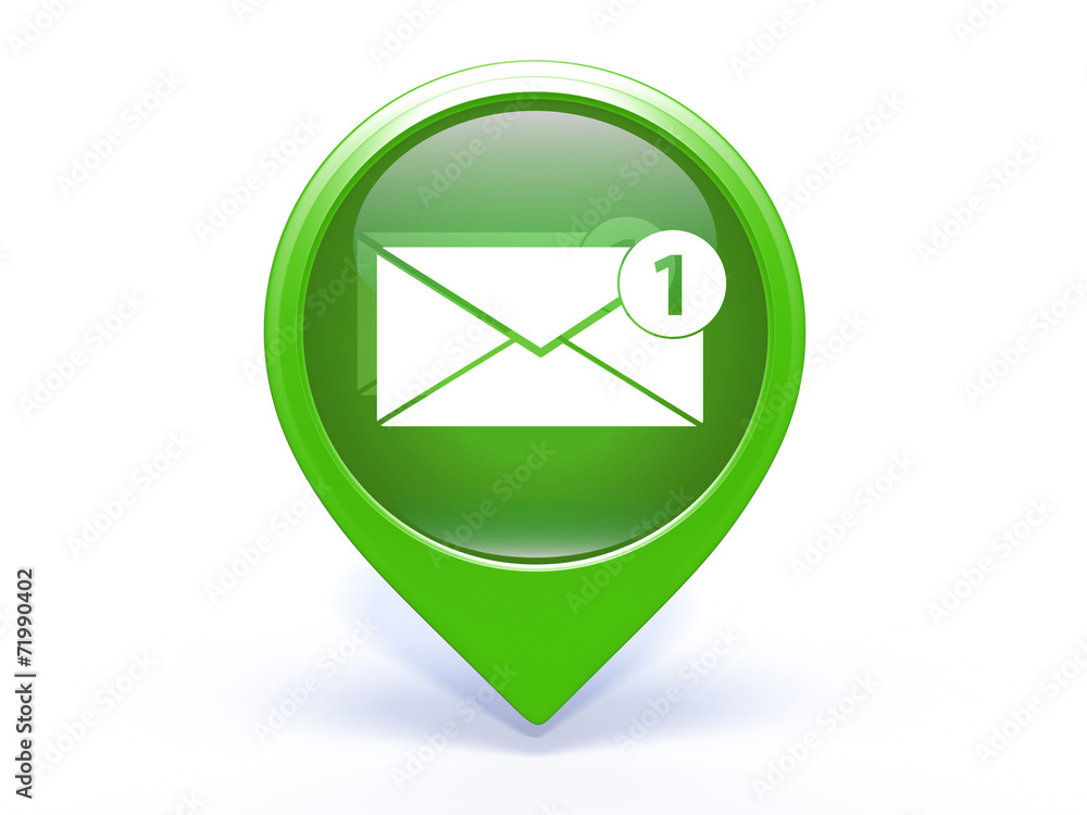 new mesage pointer icon on white background new mesage pointer icon on white background