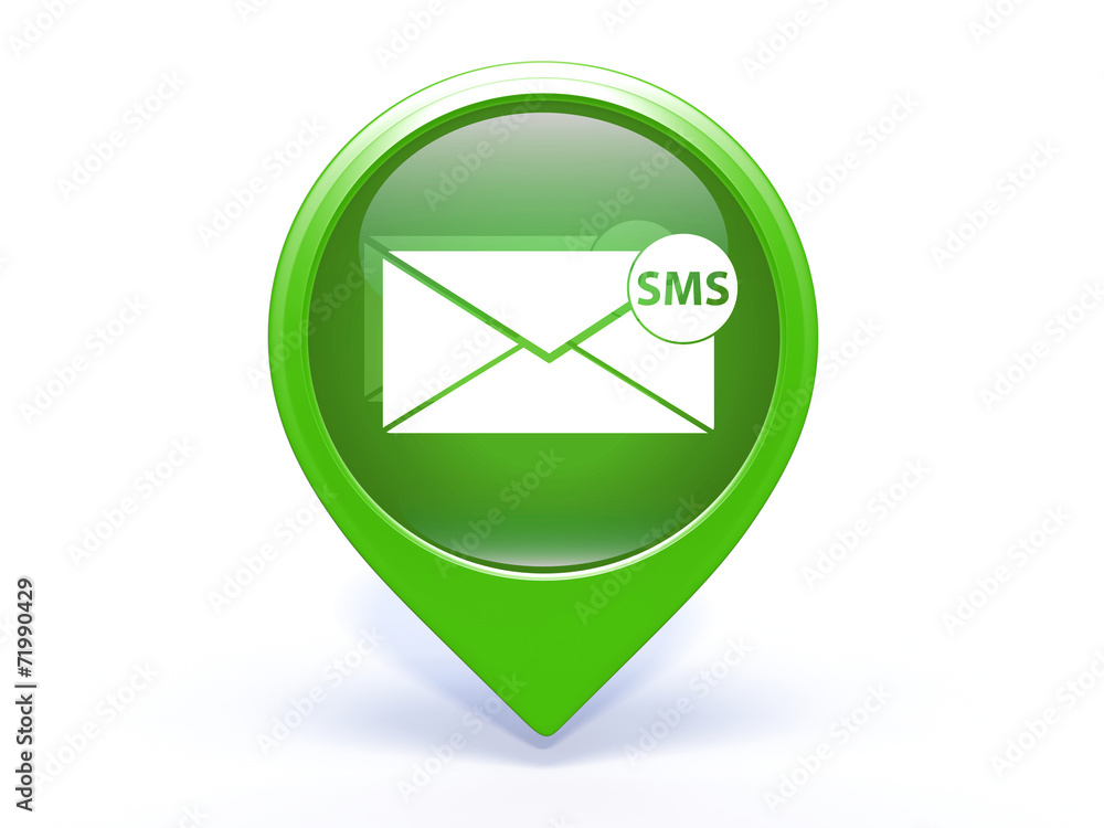 sms pointer icon on white background sms pointer icon on white background