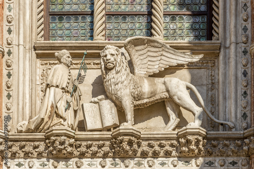 Sculpture San Marco with Winged Lion