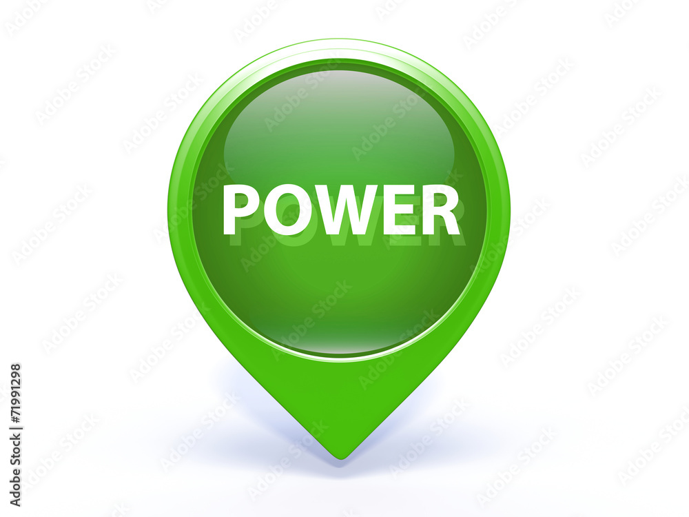 power pointer icon on white background power pointer icon on white background