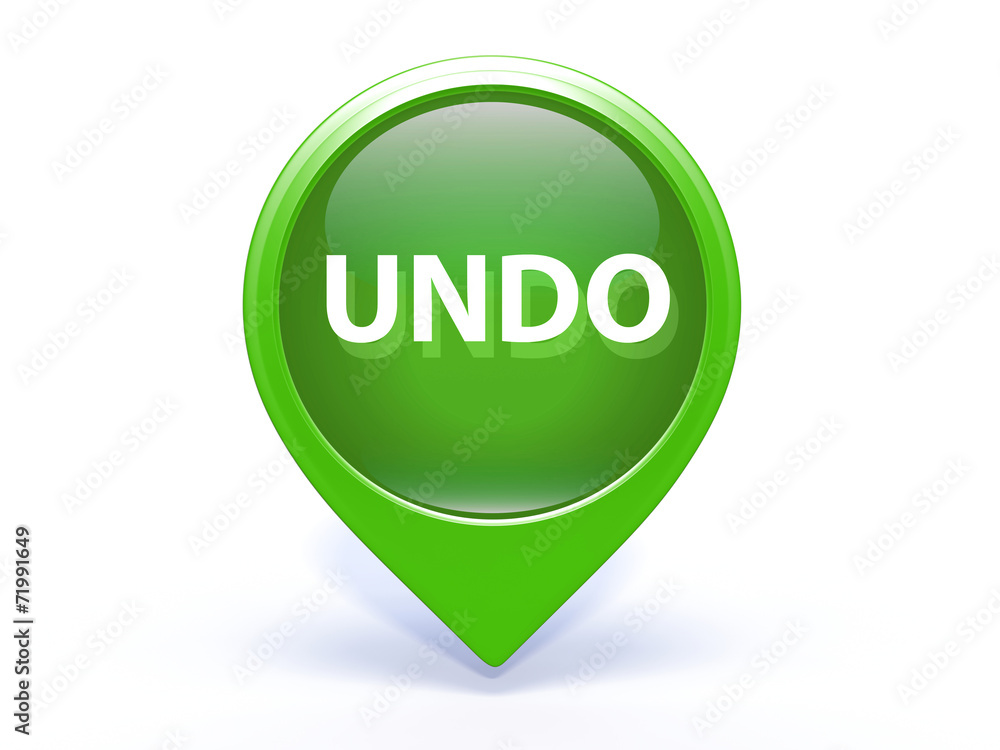 undo pointer icon on white background undo pointer icon on white background