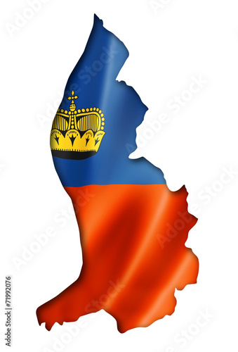 Liechtenstein flag map #71992076