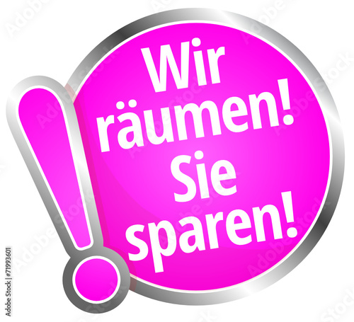 Wir räumen Sie sparen